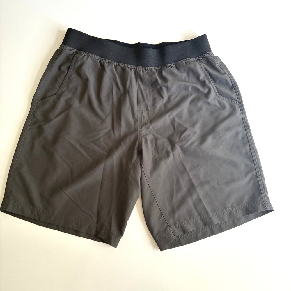 Prana Mojo Shorts Mens Medium Grey Athletic Performance Stretch Activewear